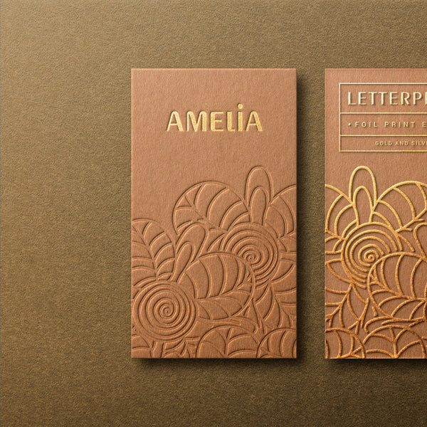 De-Embossed Visiting Cards