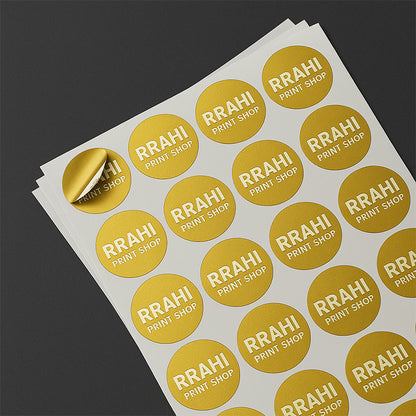 Gold Metallic Stickers