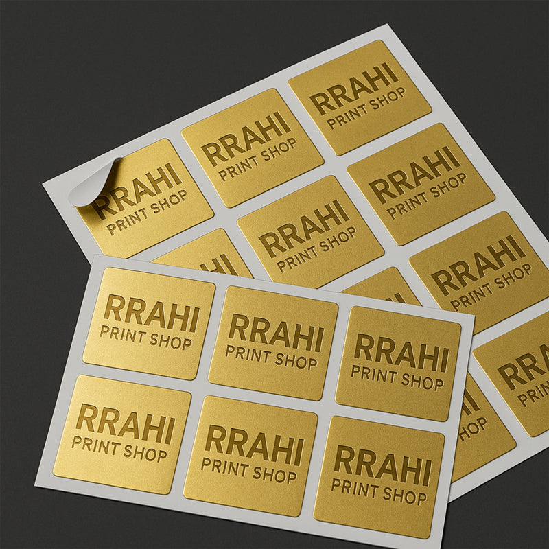 Gold Metallic Stickers
