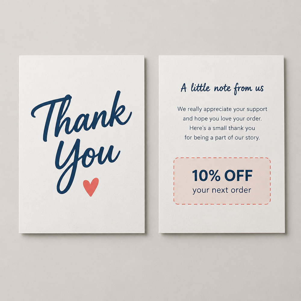 Thank You Cards, 250 GSM, 2 Side