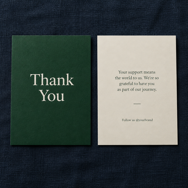Thank You Cards, 250 GSM With Lamination, 2 Side