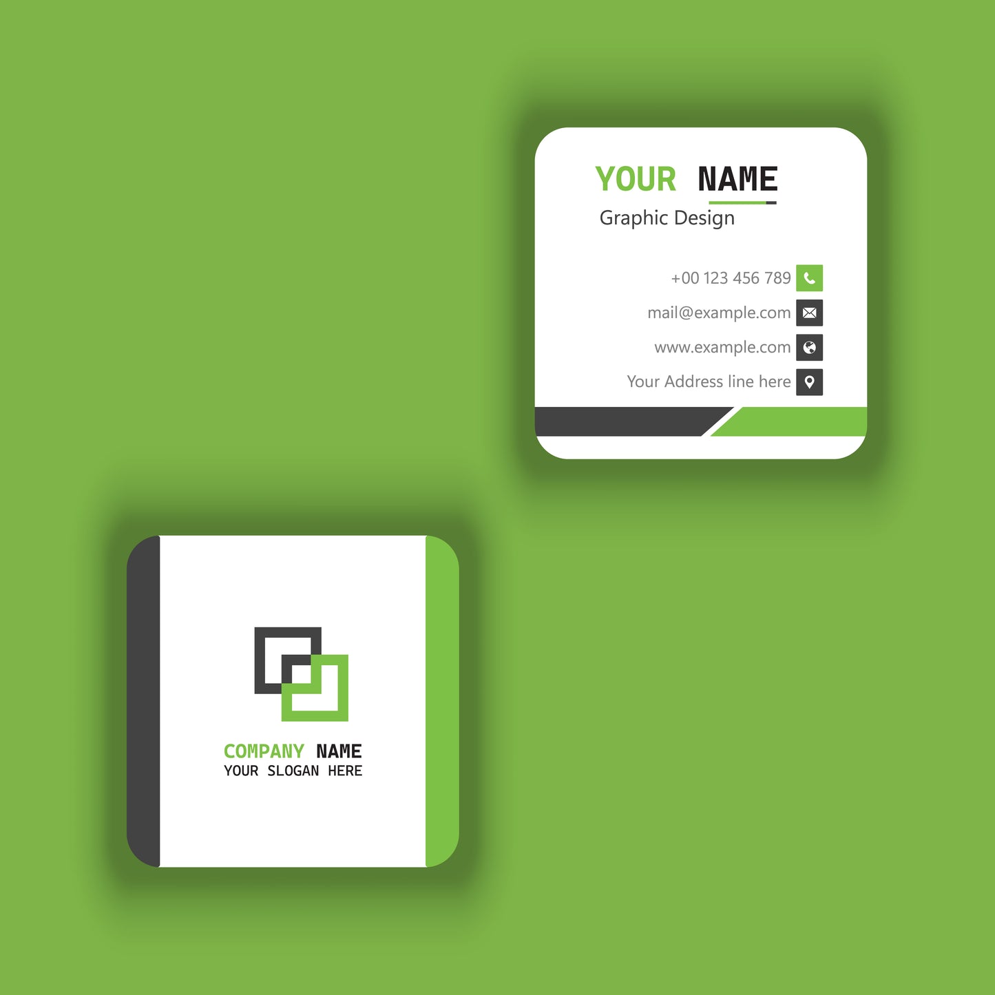 Round Corner Visiting Cards