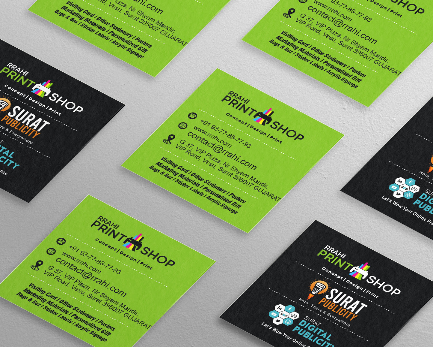 Square Visiting Cards