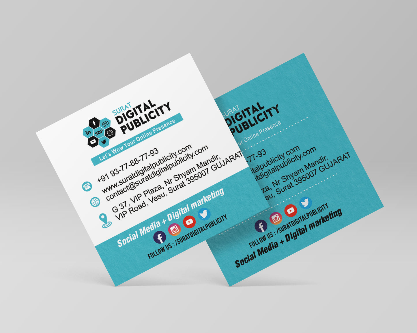 Square Visiting Cards
