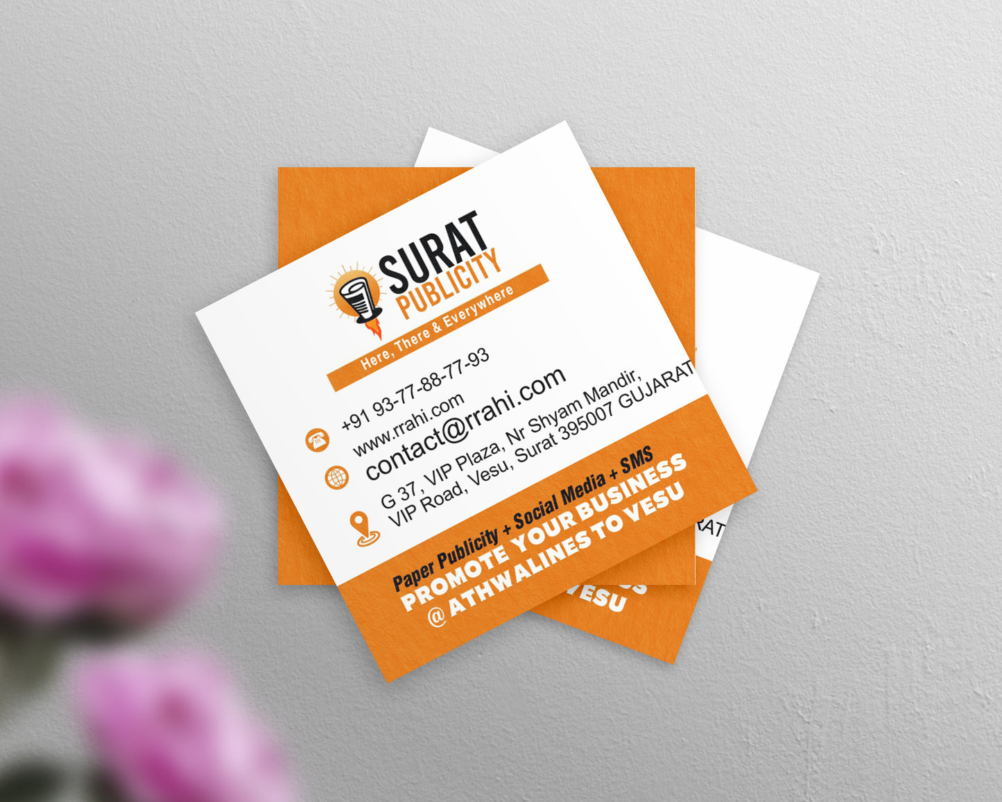 Square Visiting Cards