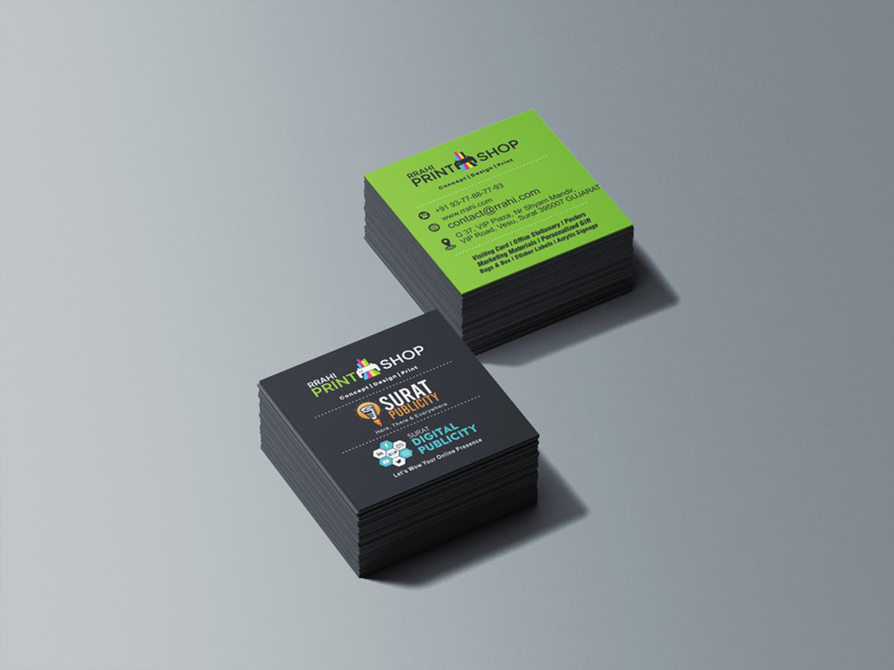 Square Visiting Cards – Rrahi print shop