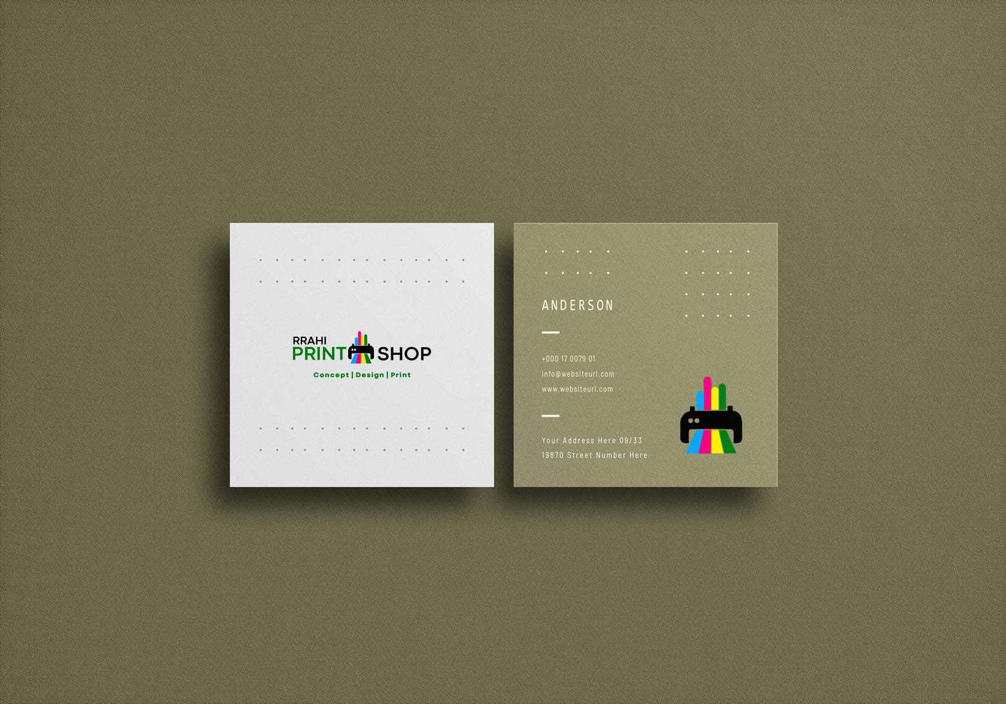 Square Visiting Cards