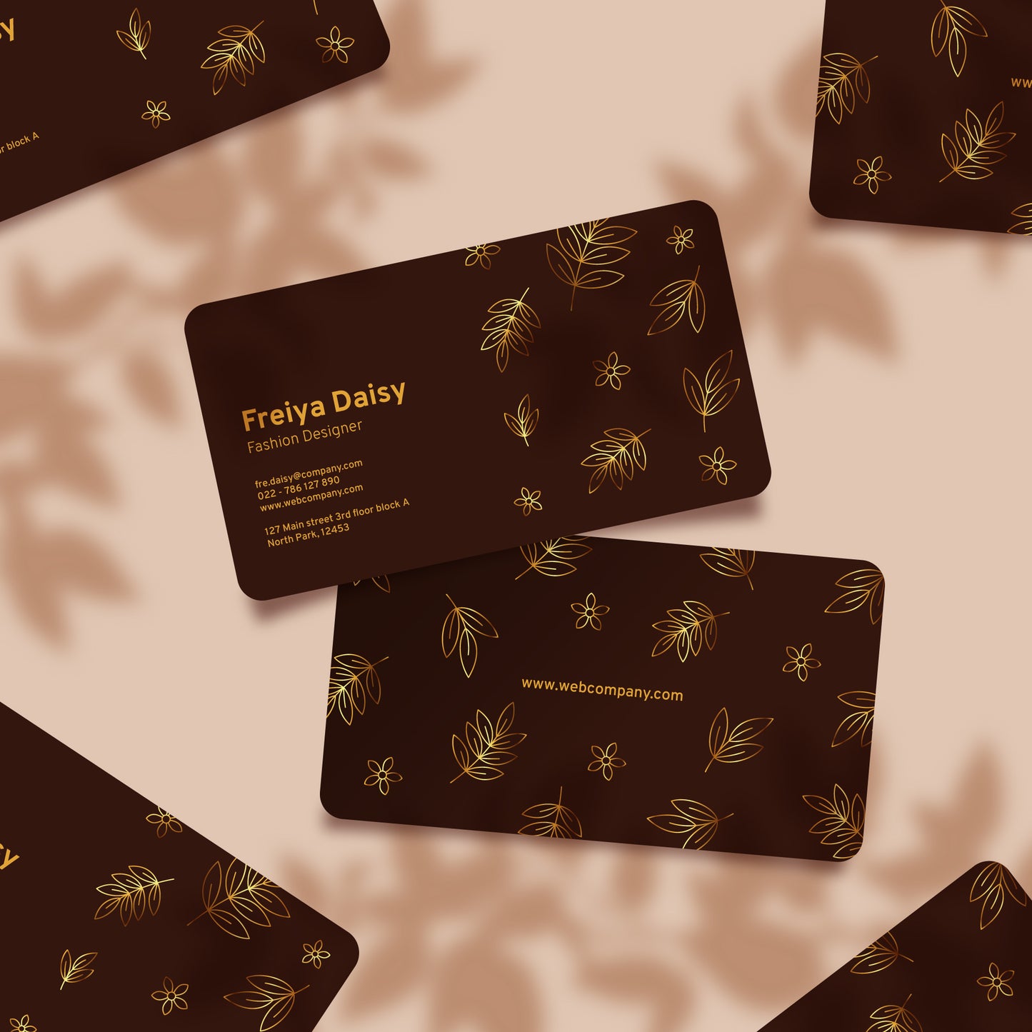 Velvet Lamination Visiting Cards