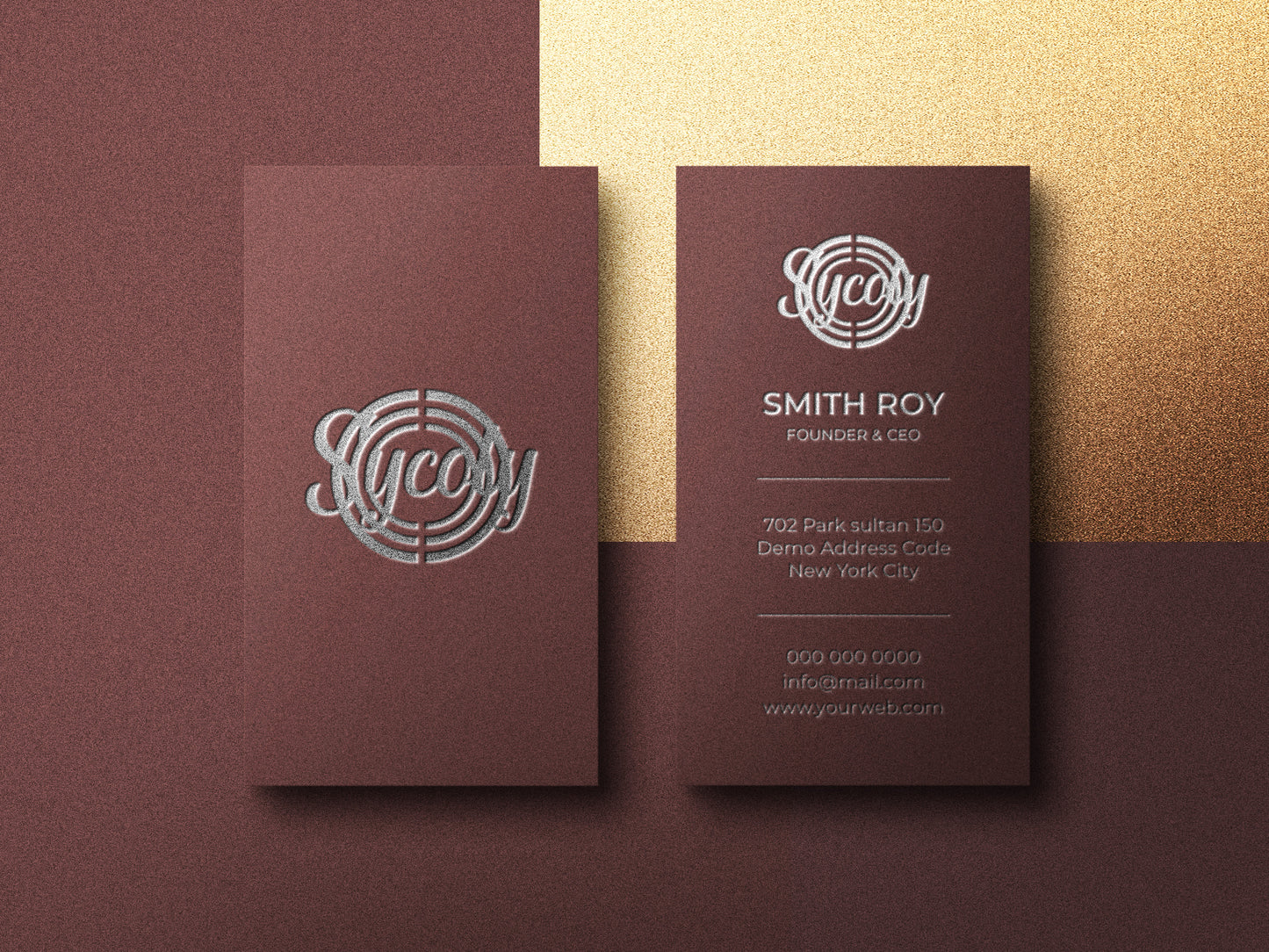 Velvet Lamination Visiting Cards