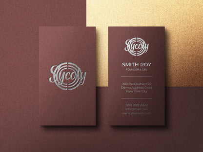 Velvet Lamination Visiting Cards