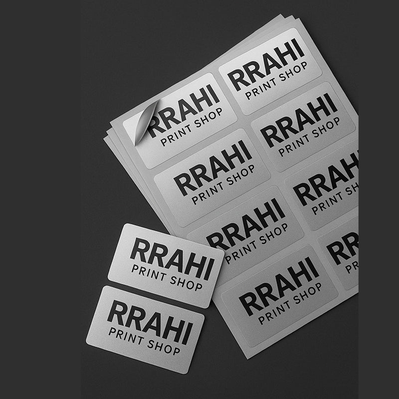 Silver Metallic Stickers