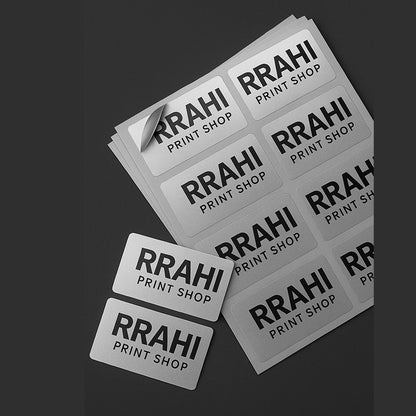 Silver Metallic Stickers