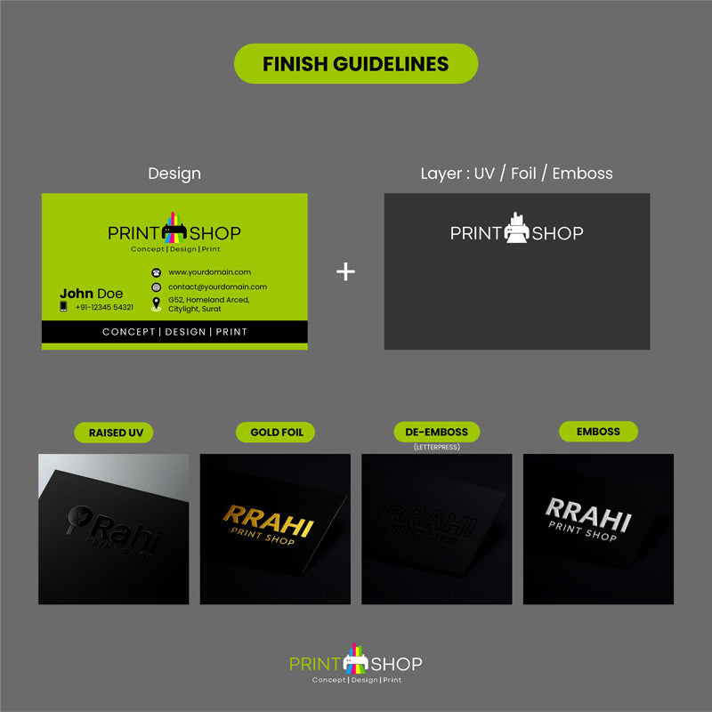 Embossed Visiting Cards