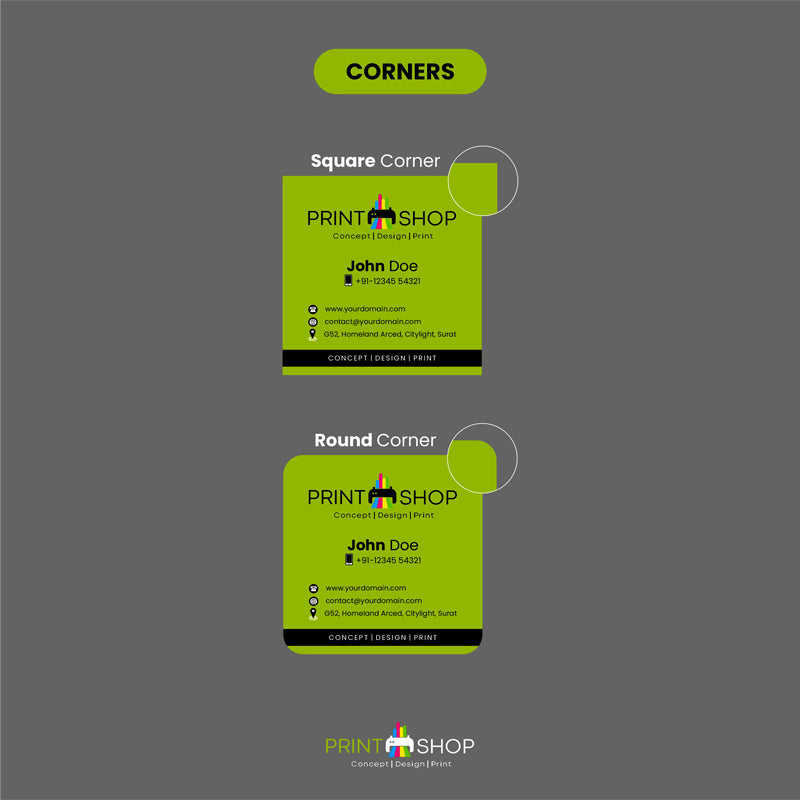 Square Visiting Cards