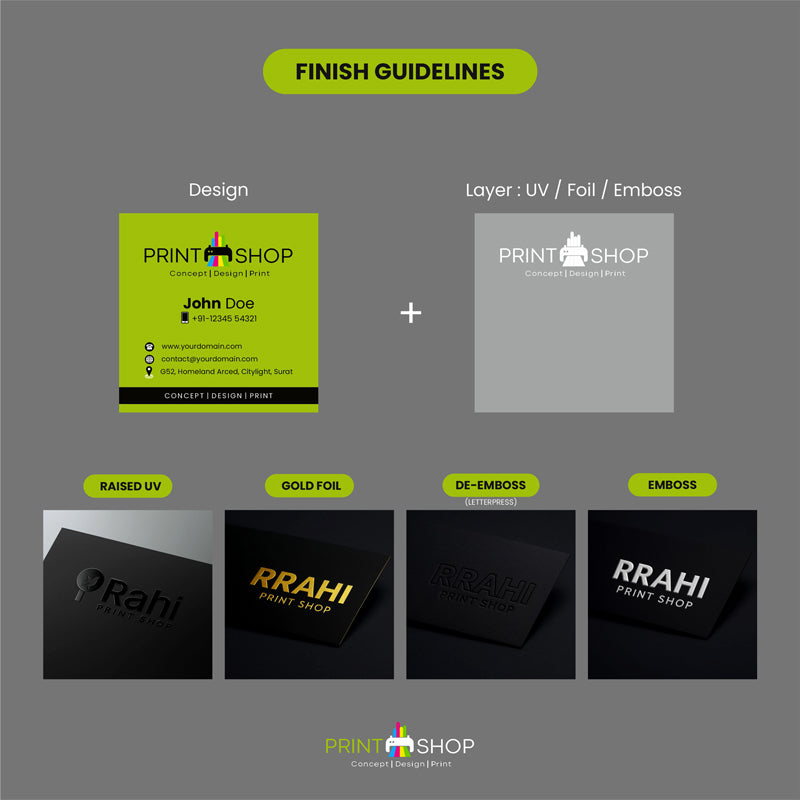 Square Visiting Cards