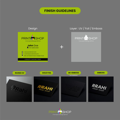 Square Visiting Cards